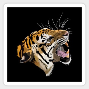 Tiger Head-Vector design Sticker